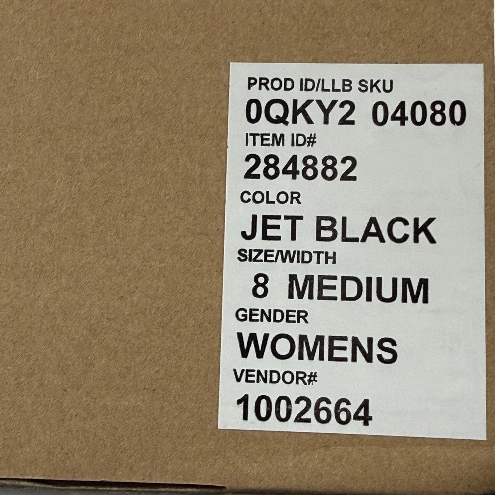 LL Bean Suede Snow Boots Womens 8 Jet Black Waterproof Insulated New